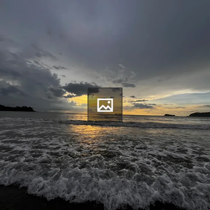 Winter sunset at Playa Penca