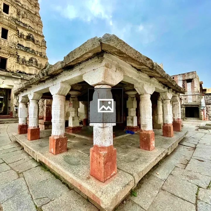 Gopura and Stone Pavilion at Durga Temple