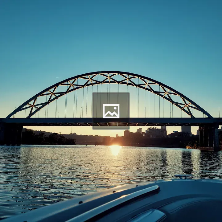 Sunset ride on the Three Rivers