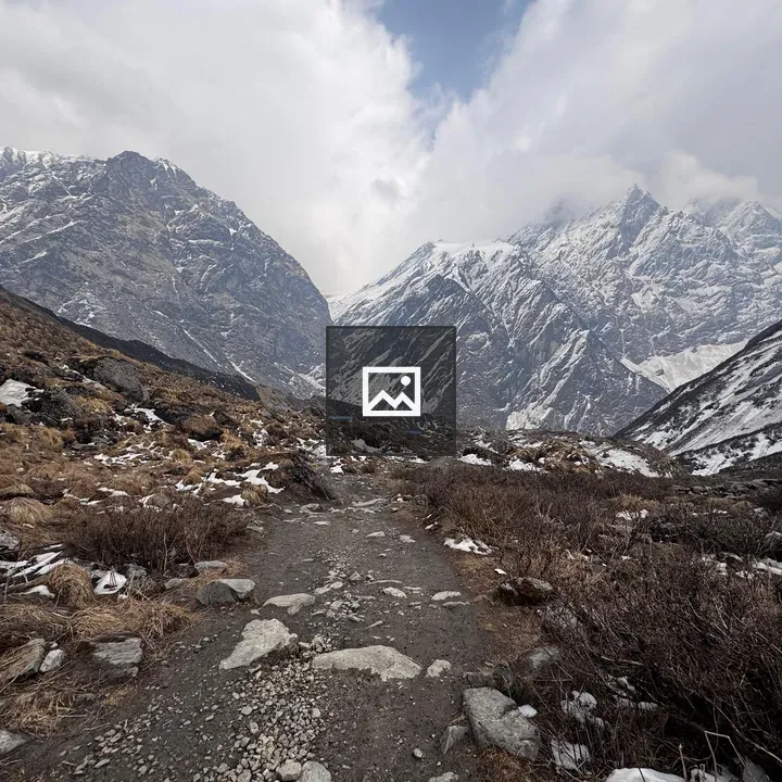 Rocky Path in Mountain Landscape