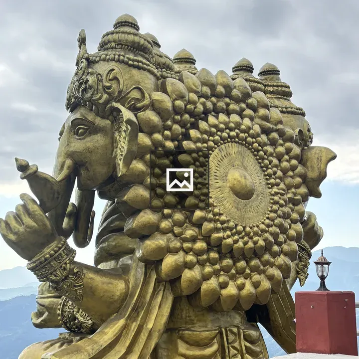 Ganesha Statue in Landscape