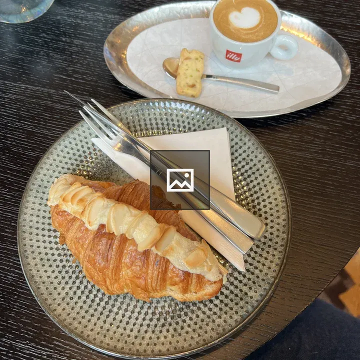 Almond Croissant and Espresso