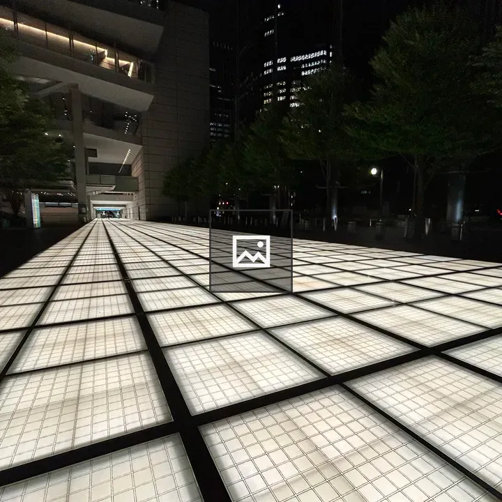 Night view of Tokyo International Forum Plaza