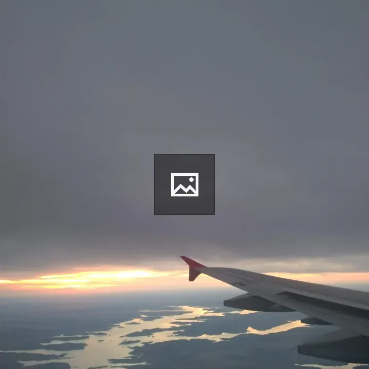 Airplane Wing Over Water