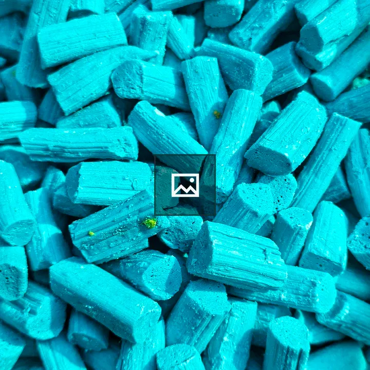 Blue candy close-up