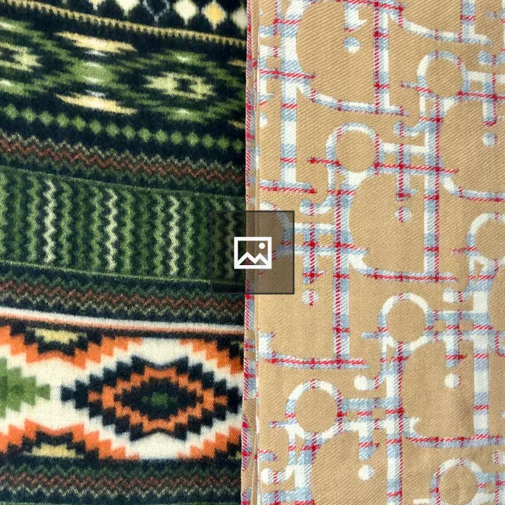 Fabric patterns close-up