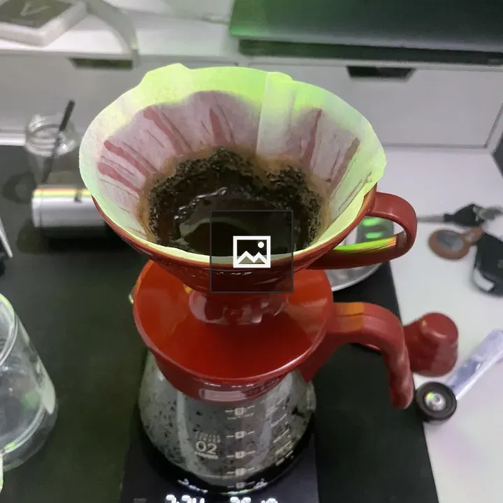 Coffee on a V60 Brewer