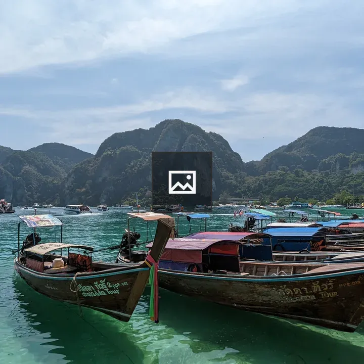 Boats on Phi Phi Island