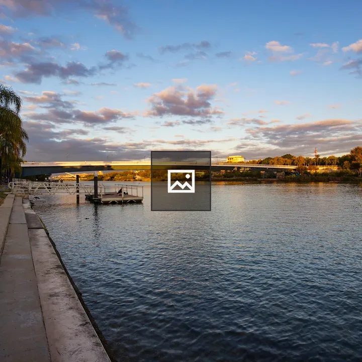 Waterfront Sunset Scene