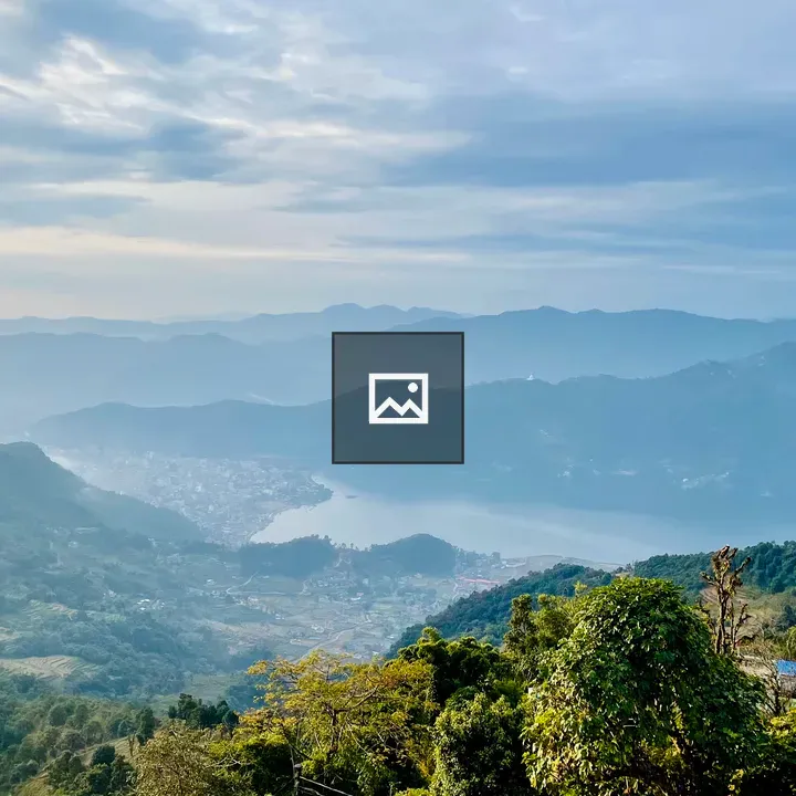 Lake View Amid Valley Town