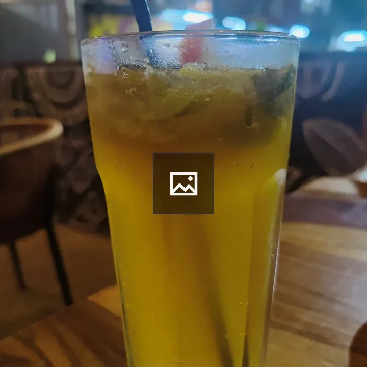 Orange Mojito in Tall Glass