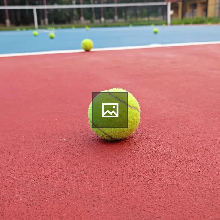 Tennis Balls on Court