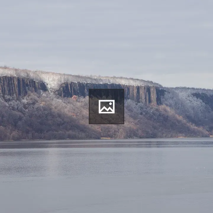 Winter on the Hudson River Palisades