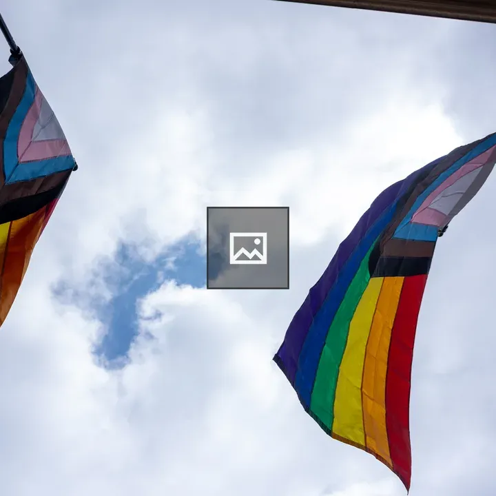 Progress Pride Flags Flying