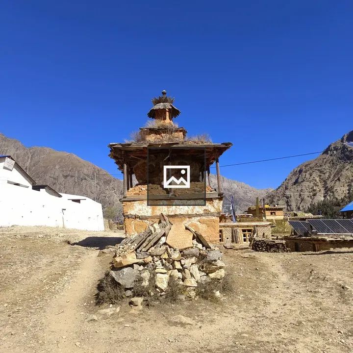 Traditional stone and mud structure