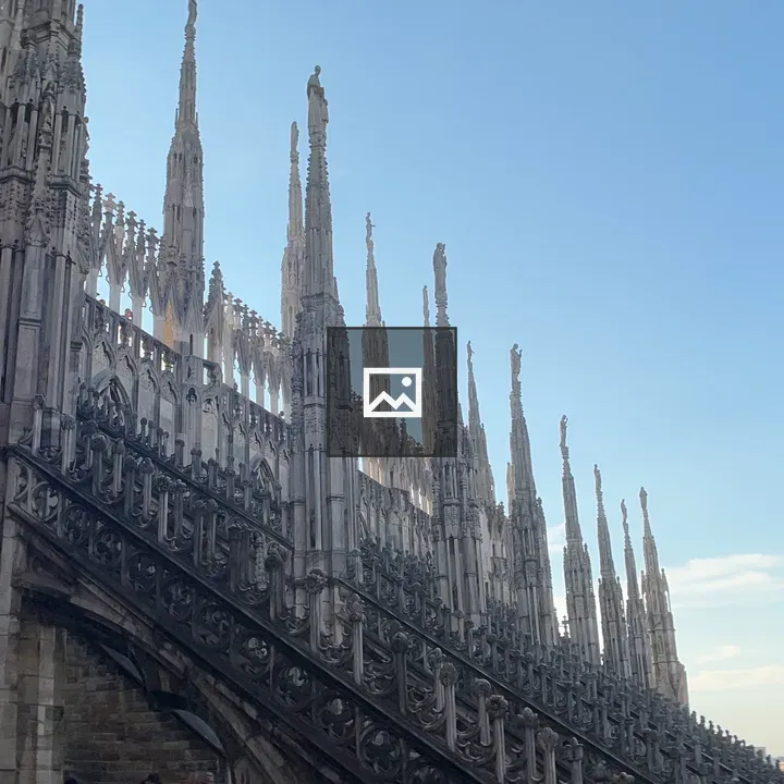 Spired cathedral in Milan