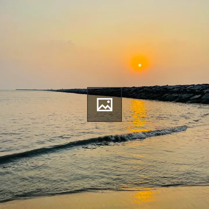 Sunset at Koyilandy Fishing Harbour