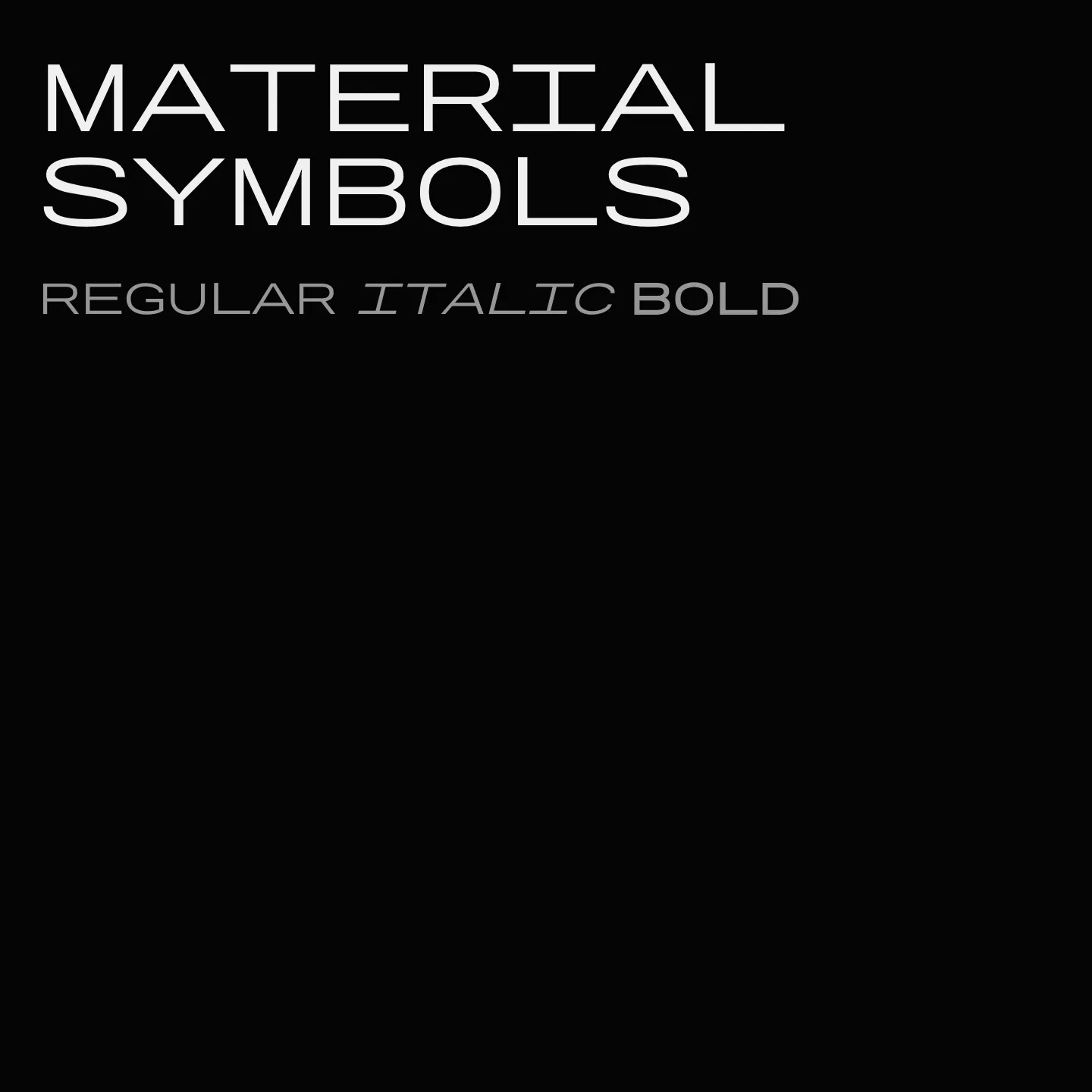 Material Symbols
