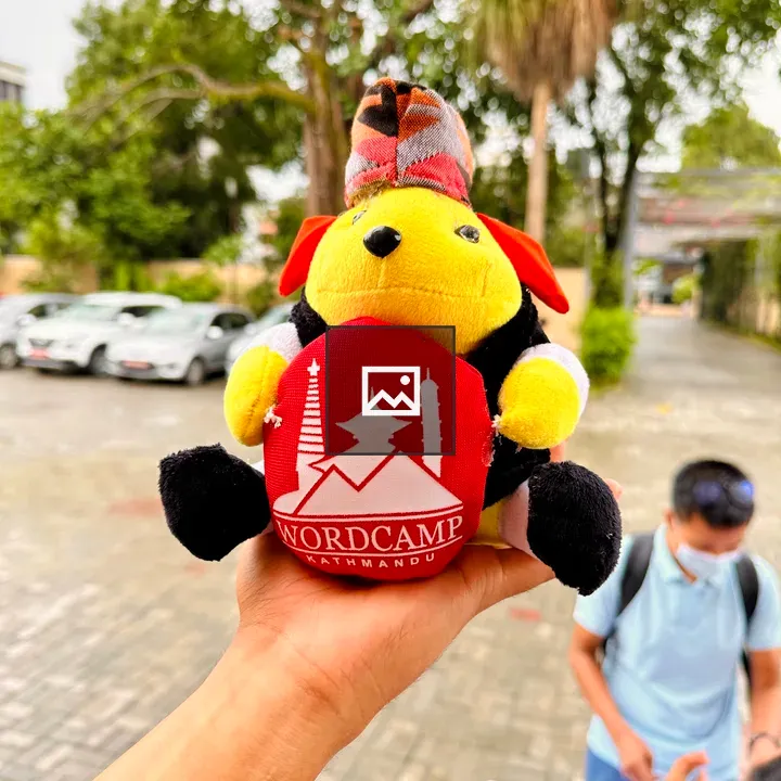 Wapuu at WordCamp Kathmandu