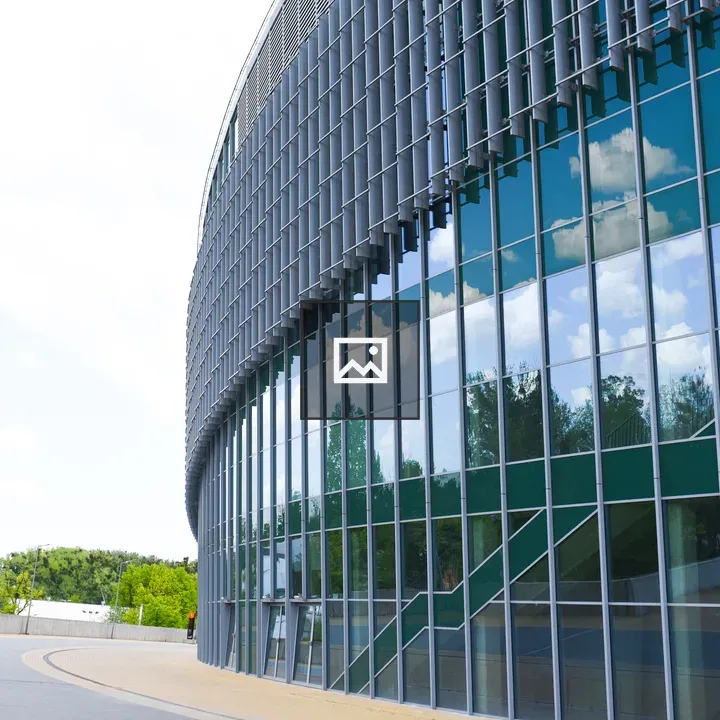 View from outside a modern building