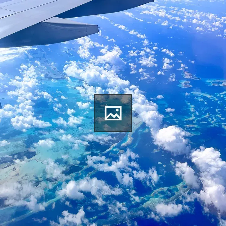 Aerial Turquoise Atolls View