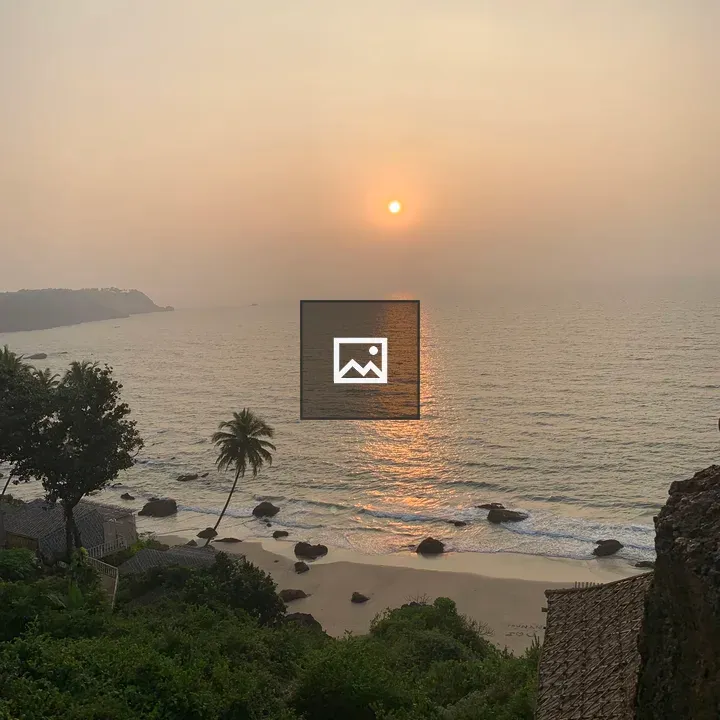 Serene Sunset Beach Scene