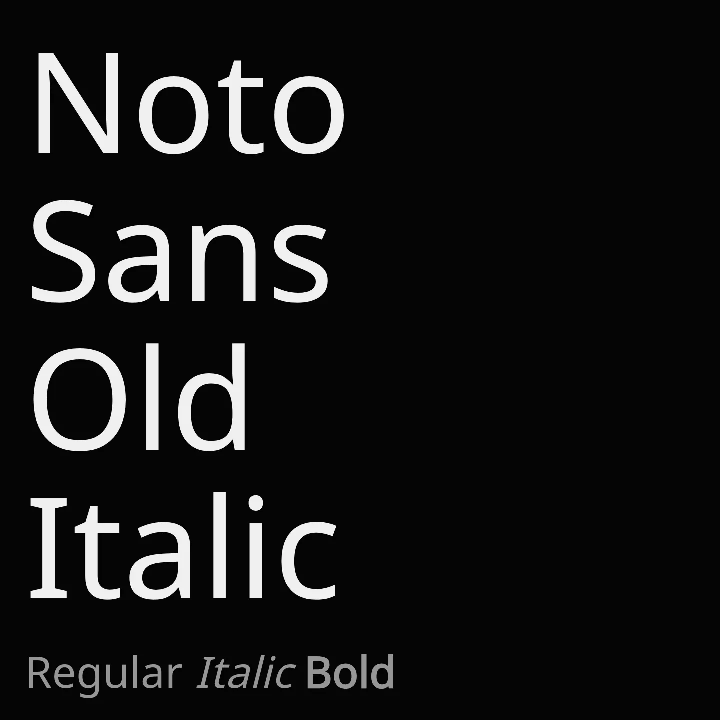 Noto Sans Old Italic