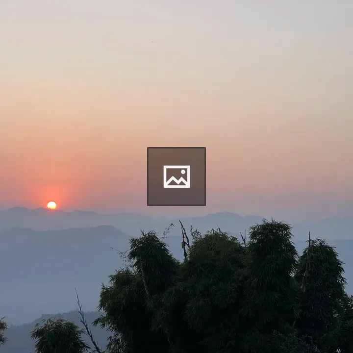 Sunrise in Nepal Mountains