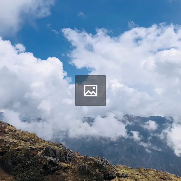 Clouds Over Hill in Sikkim