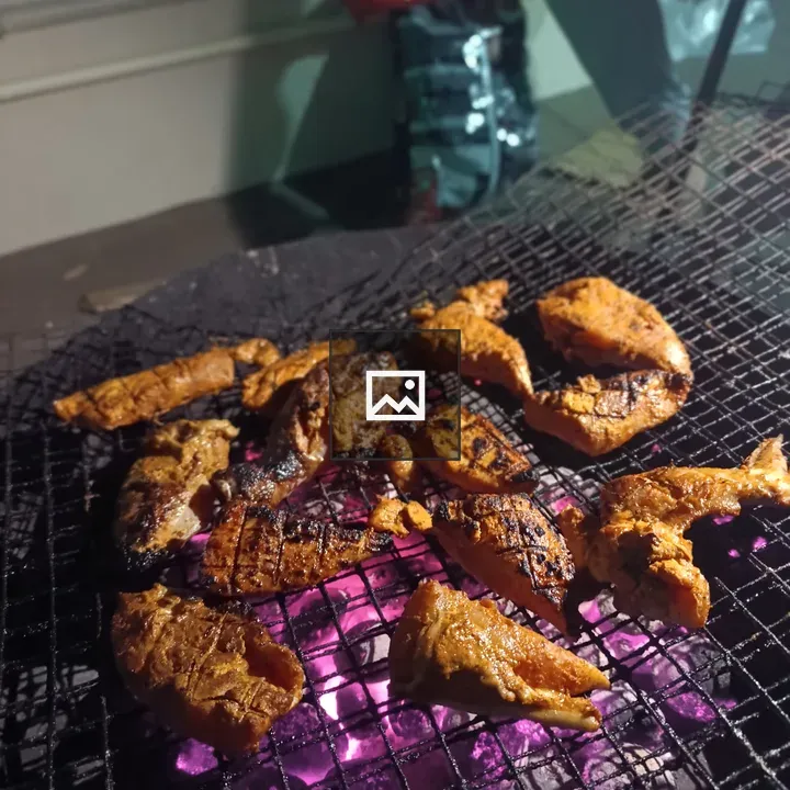 Grilled Chicken on Purple Coals