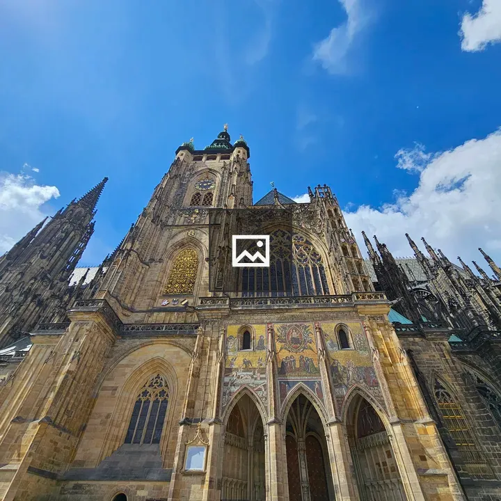 St. Vitus Cathedral from a Low Angle