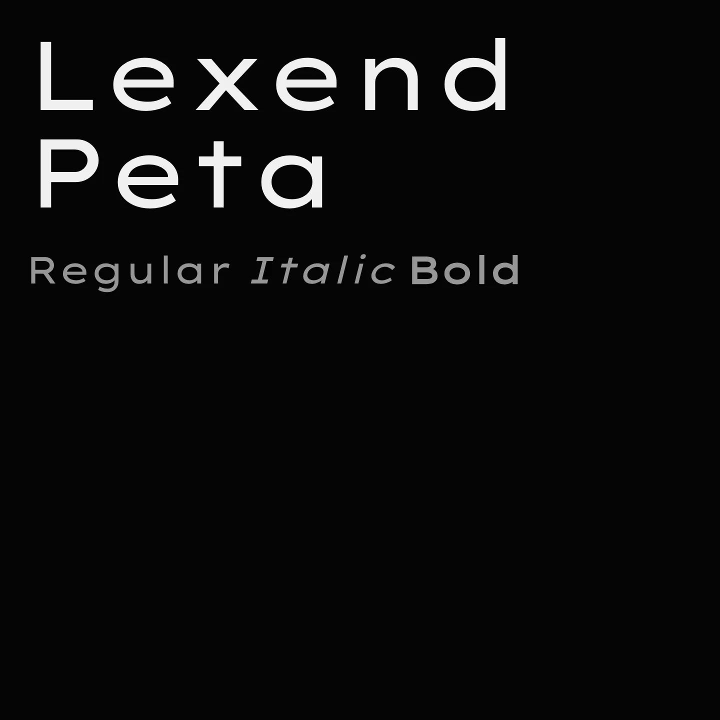 Lexend Peta