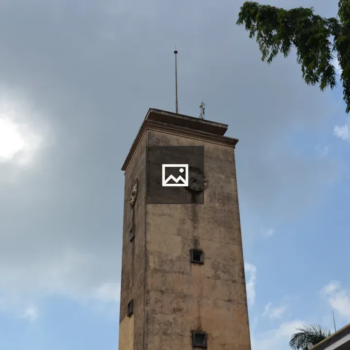 Clock tower on Jinja City Council hall