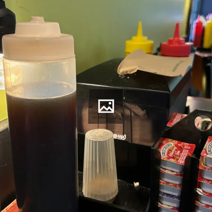 Condiments on a restaurant table