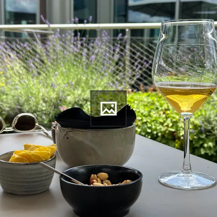 Aperol Spritz on patio table
