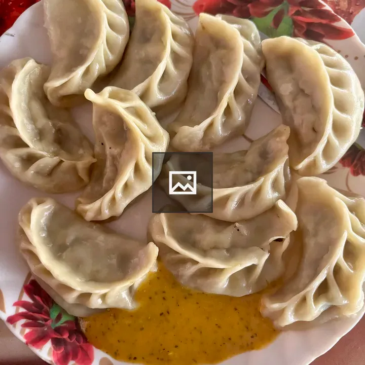 Dumplings on Plate