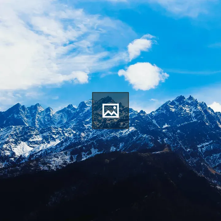 Ice-Covered Mountain Peak