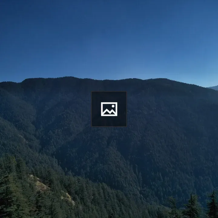Nature scene with blue and green landscape