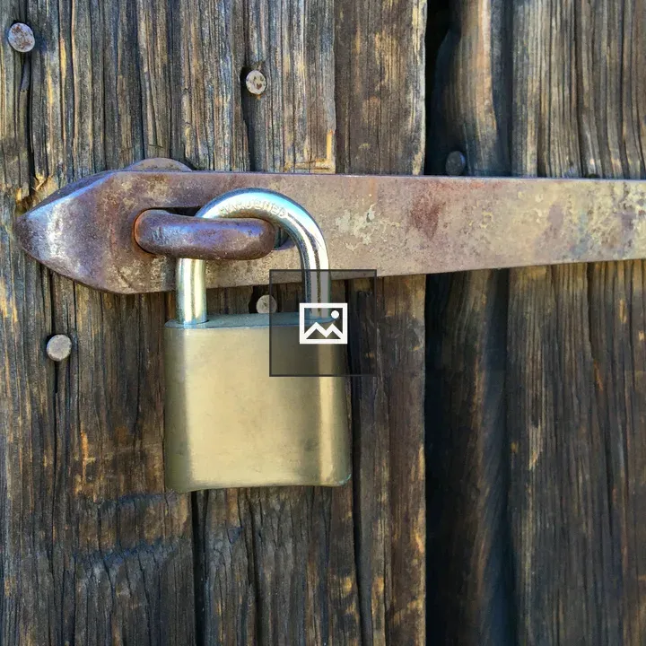 Security Lock On Barn Door