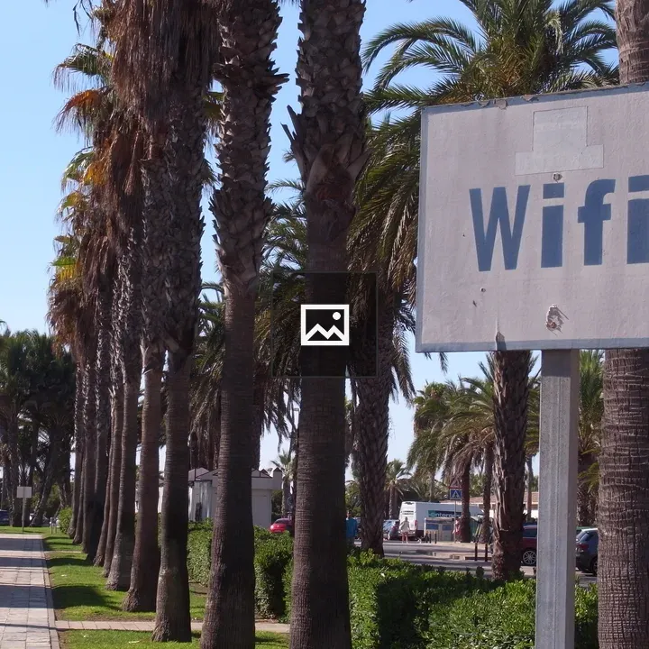 Old WiFi Sign by Palm Boulevard