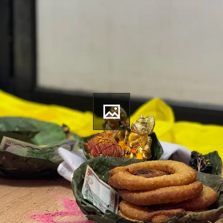 Offering setup with leaf bowls
