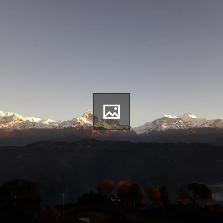 Snowy Mountain Sunrise Panorama