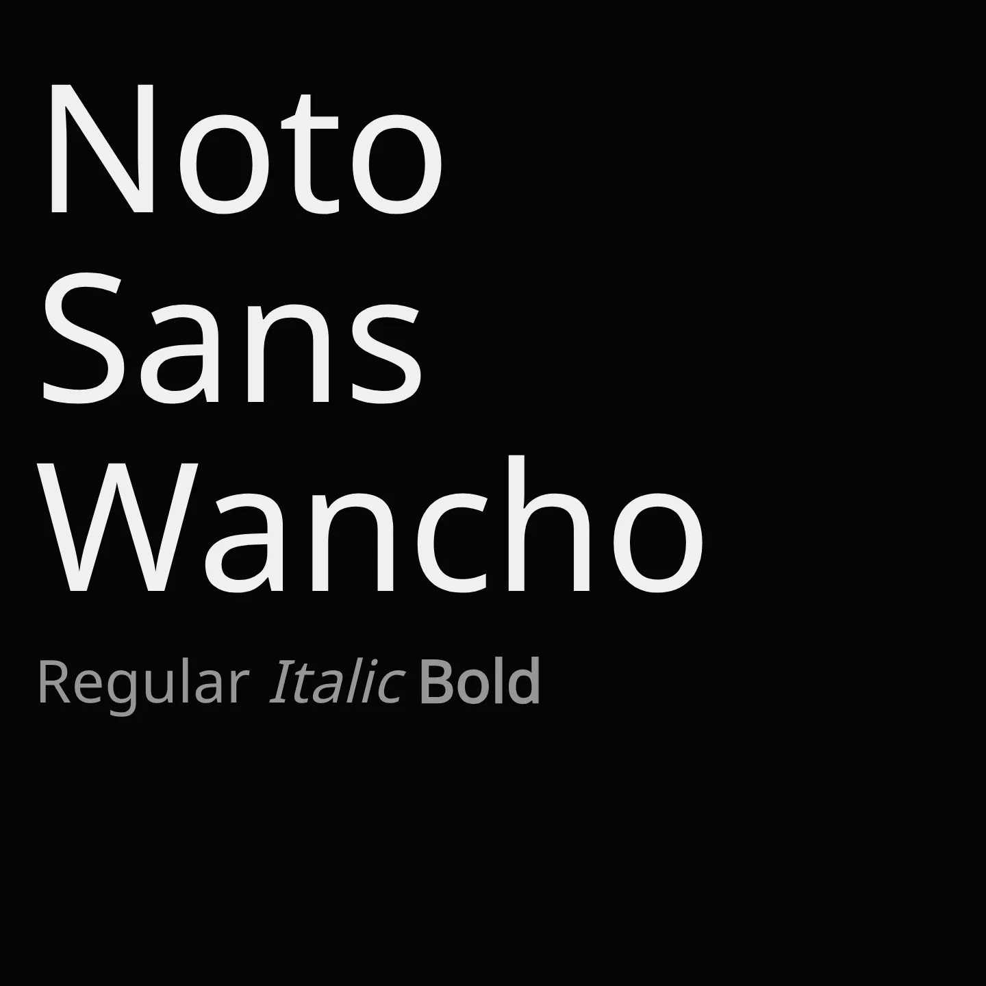 Noto Sans Wancho
