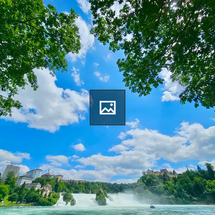 Rhine Falls under blue sky