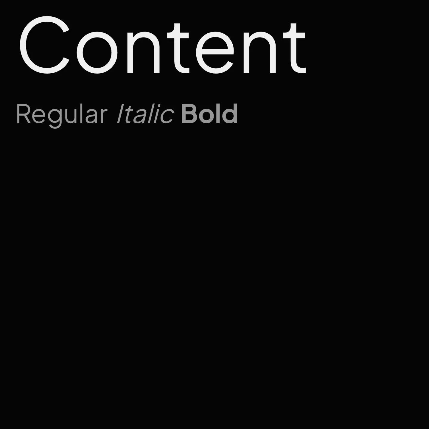 Content