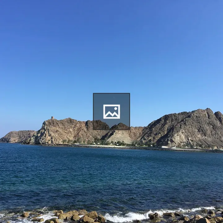 Coastal Landscape with Mountain Peak