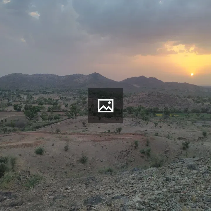 Sunset over a remote Indian village