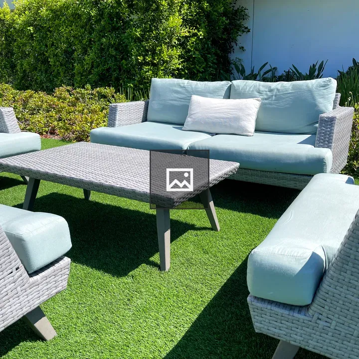 Outdoor furniture on patio