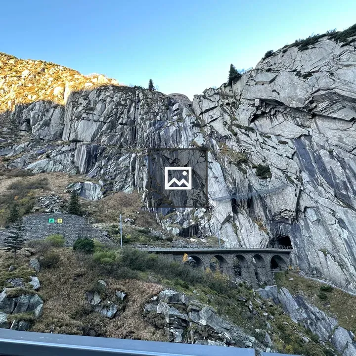 Gotthard Bridges Rock Outcrop