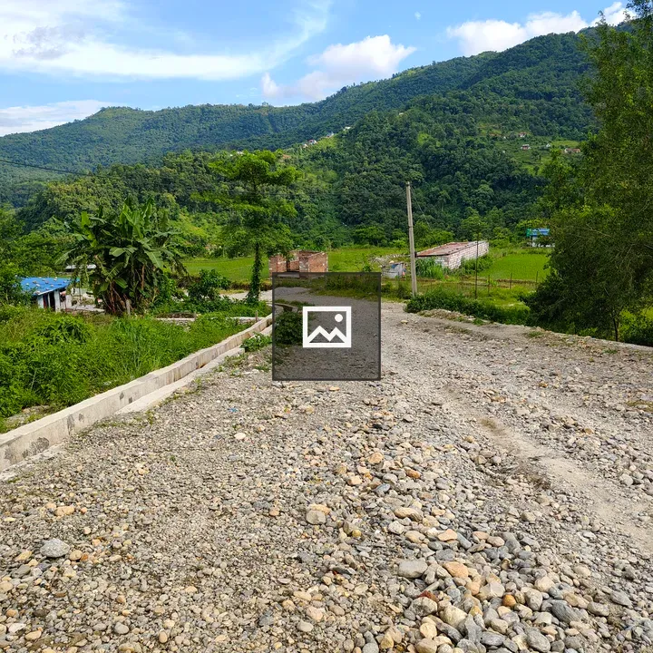 Gravel Road Through Rural Hills